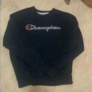 black champion crewneck